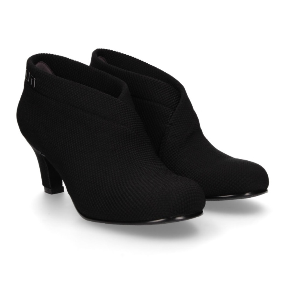 United Nude Black Knit Ankle Boot Heels